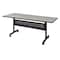 Kobe Rectangle FlipTop Table, 60" W, 29" H, Laminate Top, Maple MKFTM6030PL - alternate 1